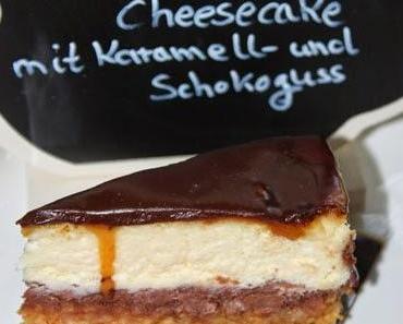 Double Cheesecake mit Karamell und Schokoguss an Pfingsten!
