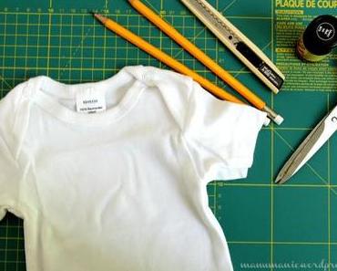 DIY bedruckte Babystrampler