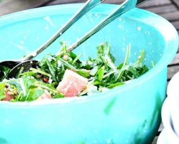 freitagsfutter #3 | Melonen-Feta-Salat mit Rucola