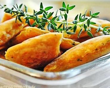 Bildrezept: Käse-Karotten Cracker mit Kräutermix