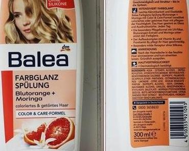 [Review]: Balea Farbglanz Spülung Blutorange + Moringa