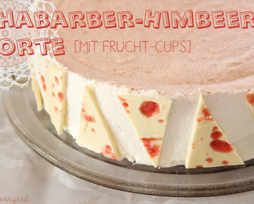 Rhabarber-Himbeer-Torte