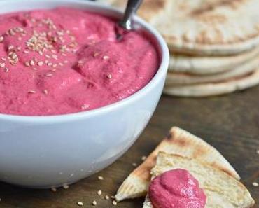 Kulinarisches | Rote-Bete-Dip mit geröstetem Pitabrot
