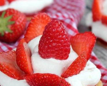 Erdbeer-Heidesand-Törtchen