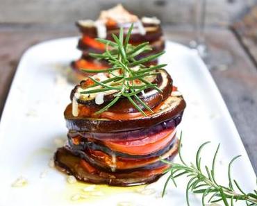 Olivenöl-Gewinnspiel Teil II- Auberginen-Türmchen mit Pesto
