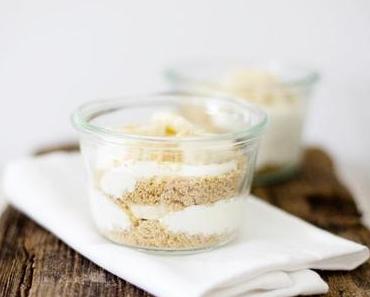 Bananen Quark Creme mit Haferkeksen