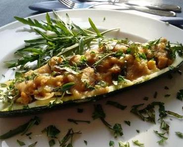Restlkochen – vegan gefüllte Zucchini