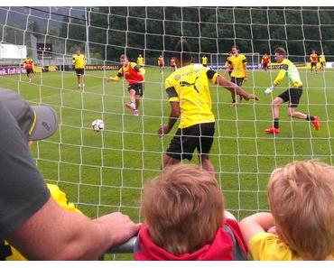 Mit Borussia Dortmund im Training