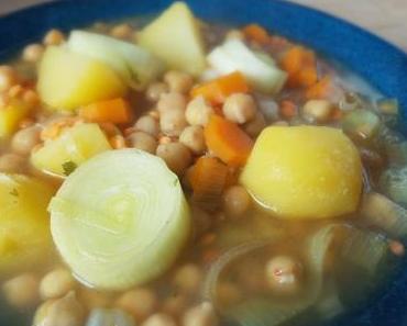 Linsen-Kichererbsen Suppe