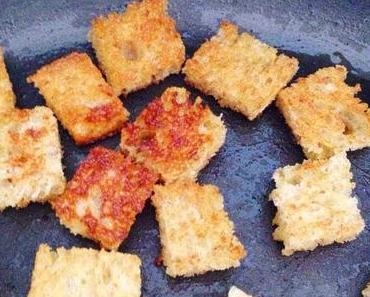 Rezept: Brotwürfel anstatt Chips