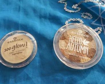 essence soo glow cream to powder highlighter - 10 look on the bright side & essence multi color blush - 01 Autumn & the City (Hello Autumn TE)