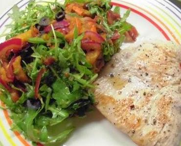 Lauwarmer Kürbis-Zwiebel-Salat