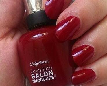 NOTD-Sally Hansen "610 Red Zin"