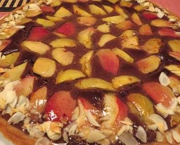 Schokolade-Nektarinen-Tarte