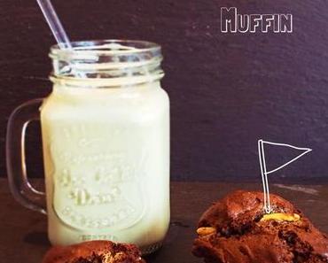 Vanilla-Milkshake und Triple-Chocolate-Muffins