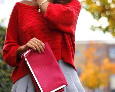 color me red (and pink) // Crop Sweater