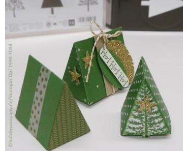 Weihnachtliche Verpackungen mit Stempelset Christmas Festival