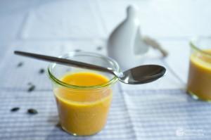 Kürbiscremesuppe (im Glas)