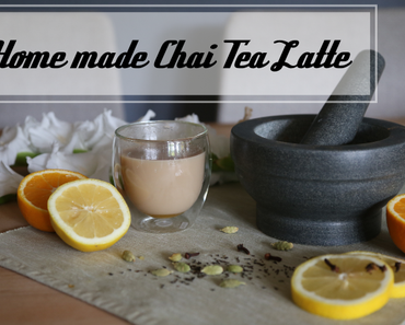 Selbstgemachter Chai Tea Latte