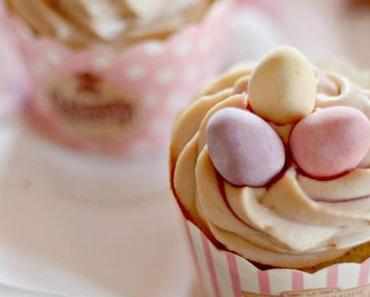 Himbeer-Cupcakes mit Milkyway - Fruchtiger, schokoladiger Ostergenuss