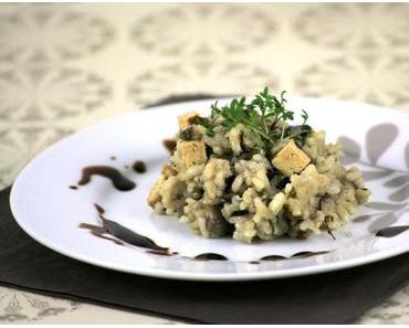 Champignon Risotto mit Tofu