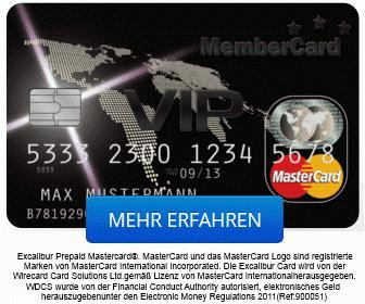 Excalibur Card: Ab 8.12.2014 als physische Karte erhältlich!
