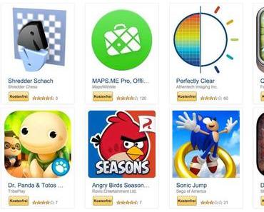 Bis zu 130 EUR Ersparnis bei Android Apps und Spielen im Amazon App-Shop