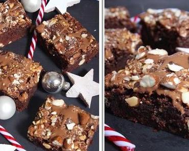 Weihnachtliche Mandel-Brownies