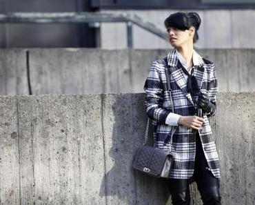 OUTFIT: Karo trifft auf Leder