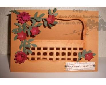 Glückwunschkarte mit Gitterfront!