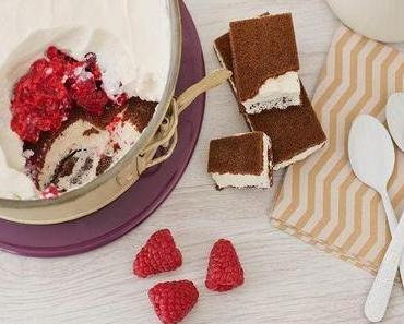 Himbeerkuchen mit Milchschnitten Boden