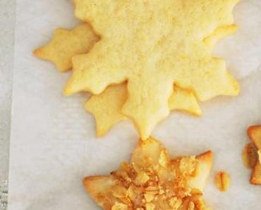 Zitronensterne mit Haferkrokant [Nicht nur zu Weihnachten lecker]