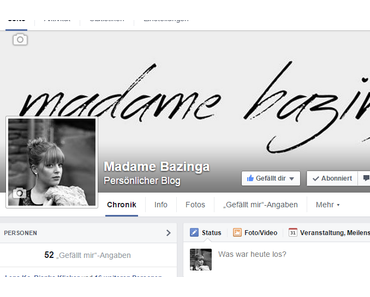 Madame Bazinga ist jetzt auch bei Facebook!