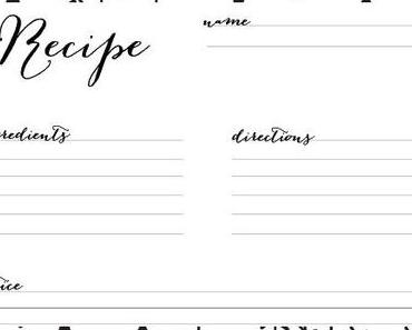 Kommentar zu 10 kostenlose Rezeptkarten in Black&amp;White von 10 Halloween Rezeptkarten zum kostenlosen Download - Kreavida