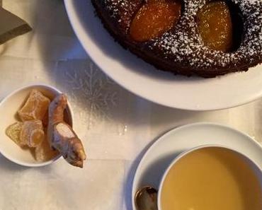 Schokoladenkuchen mit Aprikosen – Abgerundet mit Ingwer