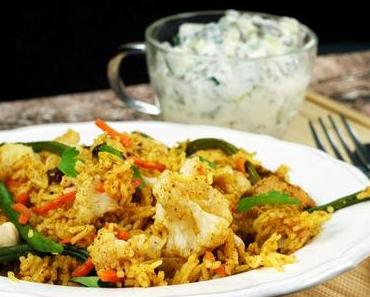 Indische Biryani-Reis-Pfanne von Reishunger und Gewinnspiel zum 2. Advent