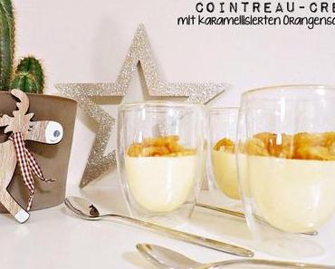 Cointreau-Creme mit karamellisierten Orangenscheiben