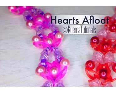 Rainbow Loom Hearts Afloat Armband / bracelet