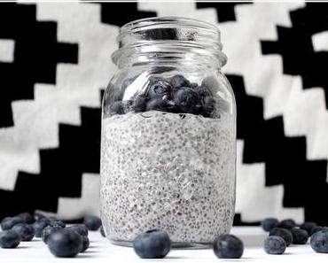 Coconut Berry Chia Pudding ~ healthy recipe