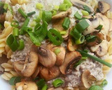 [REZEPT] Nudeln mit Pilz-Sahnesauce