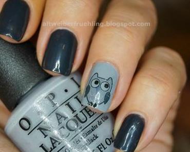 Lacke in Farbe und GRAU mit OPI und Eule