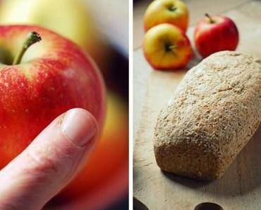 Zur Brotzeit: Apfelbrot mit Weizenschrot