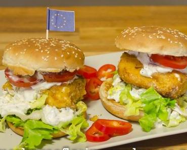 Burger Greek Style – mit  Tsatsiki und gebackenem Feta