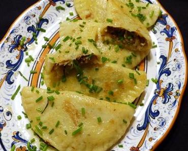 Kartoffelschlutzer mit Leberwurst-Füllung