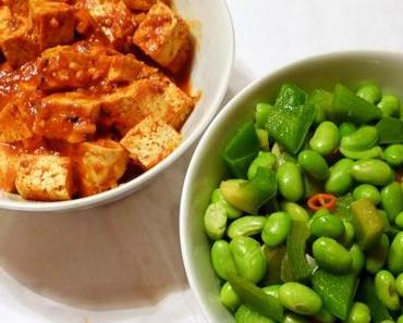 Fast Food: Mala Doufu und Pfannengerührte Edamame