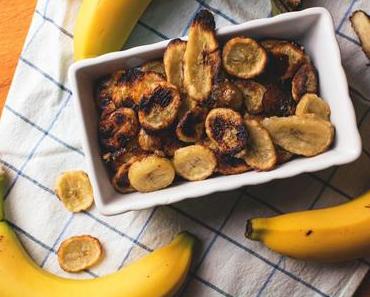 Gesunde Snack Idee: Bananen Chips