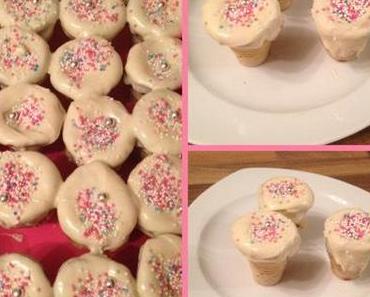 Kuchen in Waffelbecher