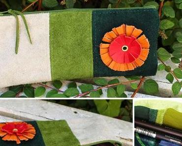 Leder Patchwork Mäppchen