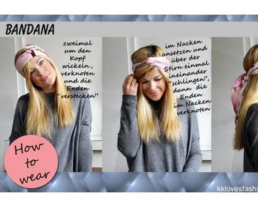 how-to-wear: Seidentuch als Bandana