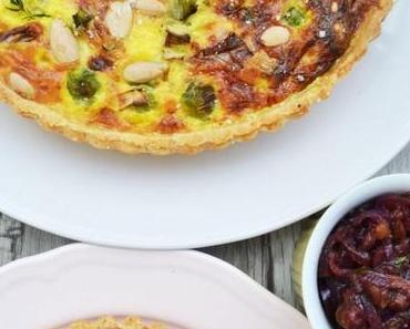 Eine runde Sache! Kohlsprossen-Tarte mit Zwiebel-Confit